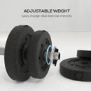 30KG Adjustable Dumbbells Set Home Gym Weight Lifting