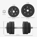 30KG Adjustable Dumbbells Set Home Gym Weight Lifting